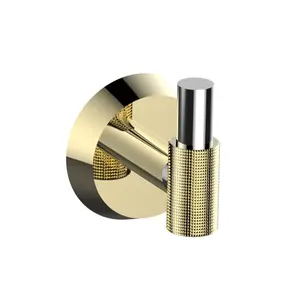 2020 New design Knurling process chrome and gold robe hook cloth hook bathroom hooks