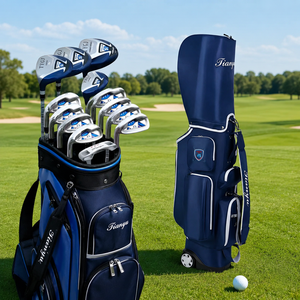 Ensemble de clubs de golf pour gauchers de haute qualité, très vendu, avec sac de golf, pour hommes, 13 clubs en carbone/graphite/acier - Product Image 2