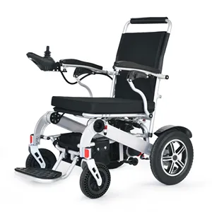 Sıcak satış alüminyum alaşım hafif tekerlekli katlanır güç uzaktan kumanda elektrikli tekerlekli sandalye