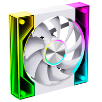 Ventilateur de boîtier PC gaming XINMAI 120mm ARGB PWM avec éclairage RGB effet miroir infini 3D, ventilateur de refroidissement pour ordinateur 5V 3 broches OEM ODM
