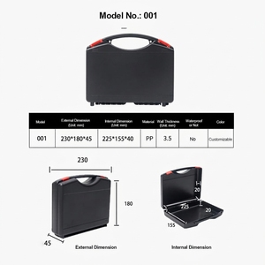 Caja de Herramientas de PP, Caja de Almacenamiento Portátil Resistente, Moldeada por Inyección, con Espuma EVA y Logotipo Personalizado - Product Image 2