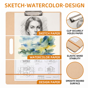 SINOART <strong>A3</strong> A2 High Quality Sketch <strong>Boards</strong> with Handle Artist <strong>Drawing</strong> <strong>Board</strong> for Drafting Art With a Clip and Rubber Band - Product Image 6