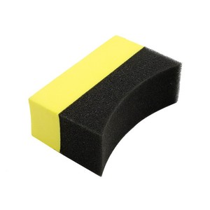 ฟองน้ำขัดเคลือบสีรถยนต์ทรงสี่เหลี่ยมสีเหลืองและสีดำ 10x6x4 ซม. ทำความสะอาดขอบอเนกประสงค์ เครื่องมือดูแลรักษารถยนต์ - Product Image 5