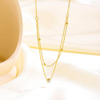 Collier ras de cou tendance en forme de fleur en acier inoxydable plaqué or 18 carats |   Hypoallergénique, imperméable, design classique pour femmes