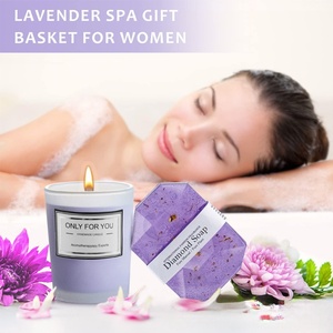 <strong>Lavender</strong> Relaxation Spa <strong>Gift</strong> Basket Set Promotional <strong>Gift</strong> Set for Wedding Guests Bath Salt Purple Theme Favors <strong>Gift</strong> - Product Image 3