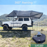 Auvent de voiture imperméable à 360 degrés pour SUV 4x4 tout-terrain, camping sur barre de toit