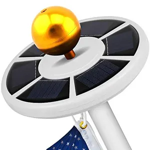 26 LED 6V 2000mA Nacht beleuchtung Solar Power Flag Pole Light