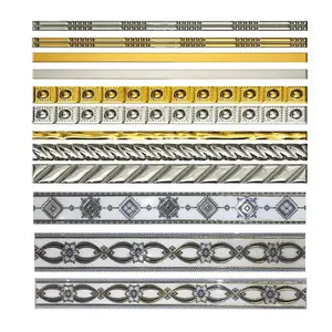 China Porcelain Marble Look Ceramic Skirting Line Border Outdoor Floor Design Decoration Tile Marble Skirting Tiles