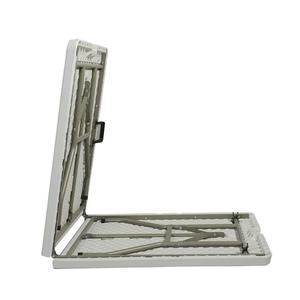 Portable 6ft <b>White</b> HDPE Plastic Folding <b>Table</b> Modern Wedding Picnic Rectangle 180cm Lightweight In-Half Design Hotel Hospital - Product Image 5