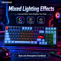 Clavier de jeu mécanique à axe optique F97F, 97 touches, disposition compacte, cadre en alliage, clavier filaire mixte pour PC, joueurs sur ordinateur