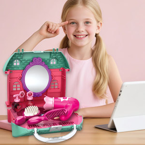 Set di Trucchi Giocattolo <span class=keywords><strong>per</strong></span> Bambine con Borsa a Tracolla, Specchio e Accessori, 3 in <span class=keywords><strong>1</strong></span>, Regalo di Natale <span class=keywords><strong>per</strong></span> Ragazze - Product Image 5