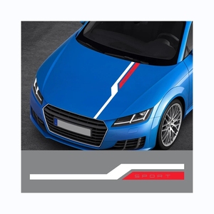 Vinilo Universal Auto Racing <span class=keywords><strong>Hood</strong></span> Stripe Graphic <span class=keywords><strong>Decal</strong></span> Sticker Diseño personalizado Auto Decor <span class=keywords><strong>Decal</strong></span> para <span class=keywords><strong>Car</strong></span> <span class=keywords><strong>Hood</strong></span> - Product Image 1