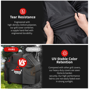 Housse de protection imperméable robuste pour barbecue extérieur <span class=keywords><strong>Weber</strong></span>, protection contre toutes les intempéries - Product Image 4