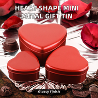 Boîte en fer blanc personnalisée pour la Saint-Valentin et la Fête des Mères, petite boîte ronde avec couvercle et anneau de traction pour chocolats, biscuits et gâteaux