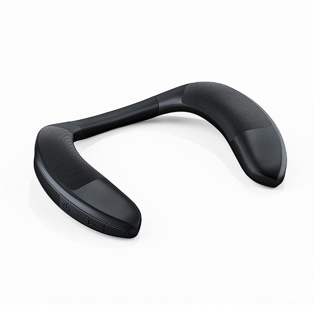 2025 Wireless Neckband Speaker 10 Hrs Playtime 3D Stereo Sound RGB LED Lighting NFC for Gaming TV Home Office Outdoors