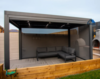 Pergola à lames orientables automatique de qualité supérieure pour l'extérieur, idéale pour les résidences, pergola à lames en aluminium motorisée pour l'extérieur