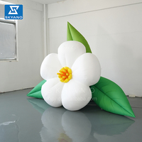 Modèle gonflable personnalisé de fleur de poirier géante, décoration pour centres commerciaux, sites touristiques et événements de mariage en extérieur