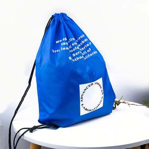 Sac à dos de sport et de plein air à cordon de serrage à longue poignée, en polyester imperméable, avec logo personnalisé, pour adultes, cadeaux personnalisés - Product Image 1