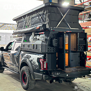 Mini Caravana Plegable Ligera para Camioneta con Plataforma Deslizable, Piso <span class=keywords><strong>de</strong></span> Plástico Ecológico, Capacidad para 2 Personas - Product Image 1
