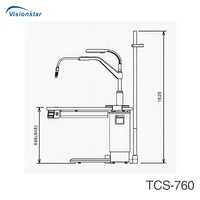 La Chine fabricant prix équipement optique TCS-760 fauteuil ophtalmique unité pour optométriste