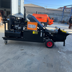 Elektrische Diesel-Dual-Power Betonpumpe - Spritzbetonmaschine Tragbares Gerät für Innenraum-Strukturverpressung - Product Image 1