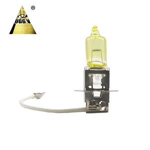 Parti faro LED fabbricate in fabbrica 12V giallo dorato lampada frontale per Auto alogena H3 PJ22s lampadina frontale con materiale in vetro - Product Image 1