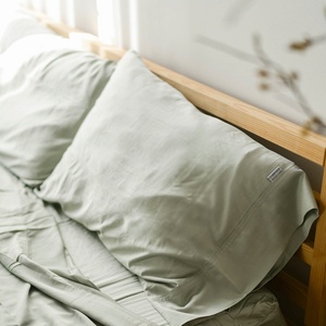 2024 High-quality Bamboo Bedding Set Fabric Queen <b>King</b> <b>Size</b> Custom Natural Bamboo <b>Sheet</b> Set Pillowcase for Hotel Eco-friendly - Product Image 2