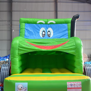 Château gonflable écologique en PVC sur le thème des Monster Truck avec toboggan intégré pour le plaisir - Product Image 6