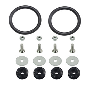 Pwjom – Kit de renforcement de pare-chocs de voiture, en acier inoxydable, alliage d'aluminium, caoutchouc nitrile, coussinets double couche, vis pour pare-chocs avant et arrière - Product Image 5