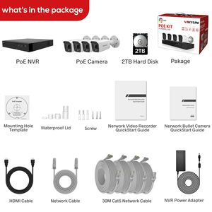 Hik-kết Nối Di Động <span class=keywords><strong>App</strong></span> 2TB Hdd 8ch Poe 4K Nvr 4mp 5mp 8mp Colorvu Bullet Cctv Kit - Product Image 5