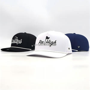Casquettes de baseball ajustables en PVC perforées au laser avec cordon, pour la plage et la natation, personnalisables, vente en gros - Product Image 3