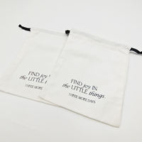 Sac cadeau en coton biologique à cordon, faible MOQ, avec logo personnalisé, pochette en toile imprimée sérigraphiée, pour bijoux, recyclable