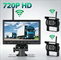 7 Inch Digital Wireless Rear View Camera System, 1080P AHD Anti-Interference, Ideal for Tower Crane & Forklift Safety Monitoring