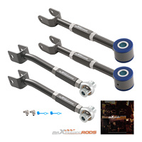 MaXpeedingrods Adjustable Rear Camber Arm + Toe Traction Alignment untuk Nissan Infiniti G35 Z33 350Z 2003 Baja