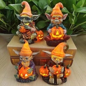 Adornos de Resina de Halloween WXA12, Calabaza Extraterrestre, Decoración para el Hogar, Decoración de Jardín, <span class=keywords><strong>Duendes</strong></span> de Resina, Manualidades - Product Image 2