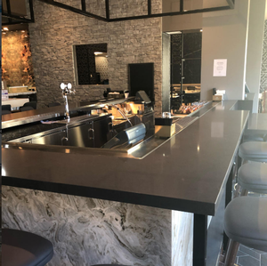 Электрический гриль-плита для таби-бабл-бара (хибачи/теппаньяки) с настраиваемыми параметрами и встроенным очистителем воздуха - Product Image 5