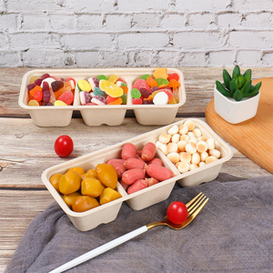 Contenedores Desechables de Fibra de Caña de Azúcar de 16 oz con 2 Compartimentos y Tapa para Comida para Llevar - Product Image 4