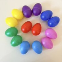 Plastic Egg Percussion Hand Shaker Party Noisemaker Kids Music Toy for School Activities