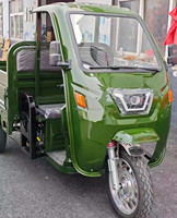 Tricycle électrique de transport certifié CEE, batterie au plomb 72V 58Ah, vitesse élevée 25/40 km/h, moteur 1,5 kW, capacité de charge 600 kg, châssis en fer