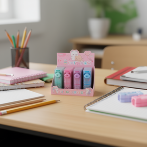 Weibo Sliding Eraser Rubber PP Material WB-3386 School Office Use - Product Image 2