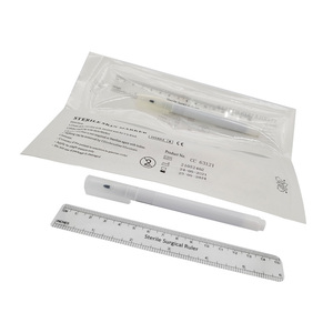 Encre blanche 0.5Mm 1Mm marqueurs de peau de stylo de marqueur de tatouage avec des règles stérilité médicale - Product Image 4