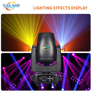 Sailwin 200W LED Beam 3-en-1 Projecteurs à Tête Mobile 15 Gobos Fixes 8 Couleurs 6+12 Prims Effet de Brouillard BSW Wash Zoom Projecteur à Tête Mobile - Product Image 5