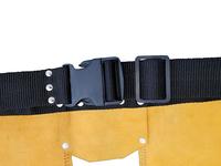Sac à outils vintage en daim à 11 poches, robuste, avec ceinture réglable, ceinture porte-outils jaune, personnalisable pour homme