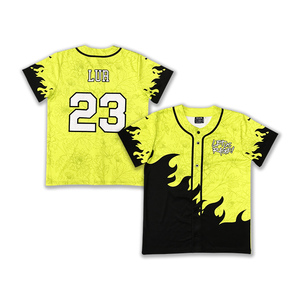 Camisetas de béisbol y softbol personalizables para hombre, ropa deportiva suave con estampado de sublimación gráfica Retro con diseño de botón de logotipo de número - Product Image 1