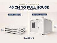Stand préfabriqué portable en forme de Z, conteneur pliable, pavillon d'exposition, salle d'exposition, installation rapide, structure en acier, salon professionnel, événementiel, hôtel