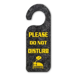 Hotel no molestar signo puerta suspensión Reino Unido tamaño etiqueta <span class=keywords><strong>en</strong></span> blanco de la suspensión de puerta - Product Image 2