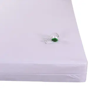 Protezione materasso camera da letto impermeabile telo da letto all'ingrosso completamente impermeabile OEM 100% poliestere 40 adulti bianco