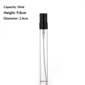 10ml Clear Refillable Perfume Atomizer Bottle Portable Cosmetic Sample Vial For Toner <b>Sunscreen</b> <b>Spray</b> Skincare - Product Image 5