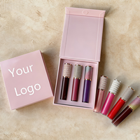 Ensemble de gloss à lèvres liquides minéraux à base de plantes, 64 couleurs, mat/pailleté/brillant, imperméable, hydratant, haute pigmentation, longue tenue