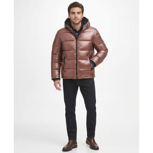 Chaqueta acolchada informal para hombre, precio al por mayor, hecha de algodón, poliéster, lona, chaqueta de burbujas - Product Image 1